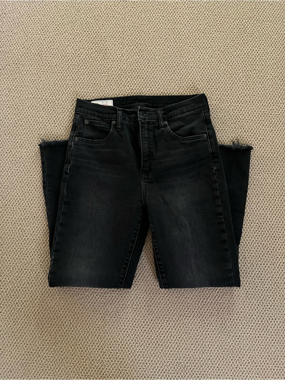 Black Kick Fit High-Rise Jeans